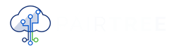 Logo white text white outline pale shadow
